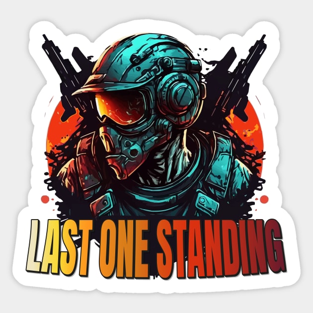 Last One Standing FPS Gaming Multiplayer Gamer Sticker by Foxxy Merch